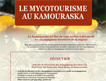 Tablet Screenshot of mycotourismekamouraska.com